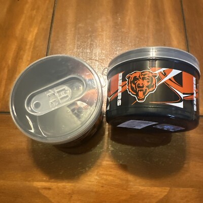 Lot Of2 NFL Chicago Bears Plastic Dip Snack Container W/Lid11.5oz  Licensed Item