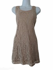 Love on a Hanger Beige Lace Sleeveless Dress Size M *SALE*