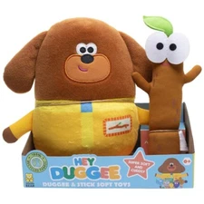 Hey Duggee and Stick Soft Toy - Twin Pack *Brand New & Boxed*