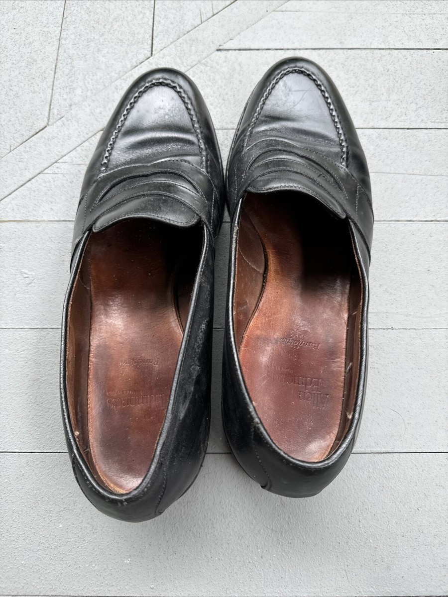Allen Edmonds Randolph 4809 Black Leather Penny Loafer Dress Shoes