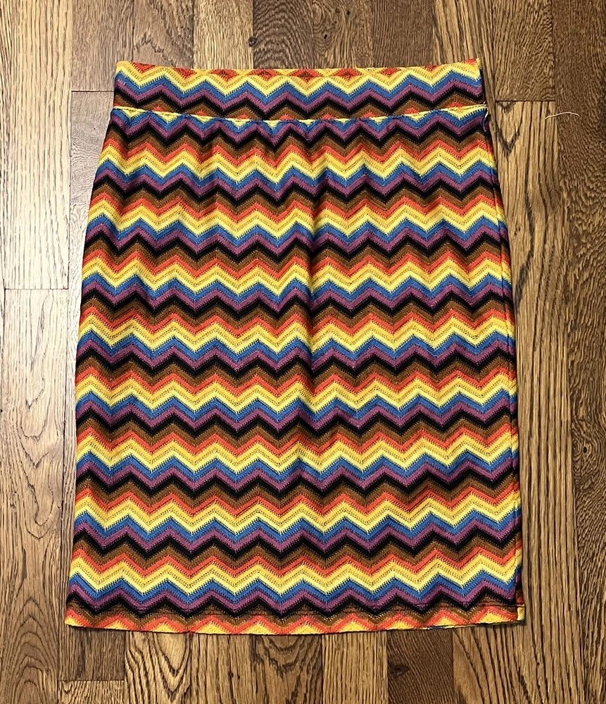 Target Pride Knit Bodycon Skirt Adult Size Small Multicolor