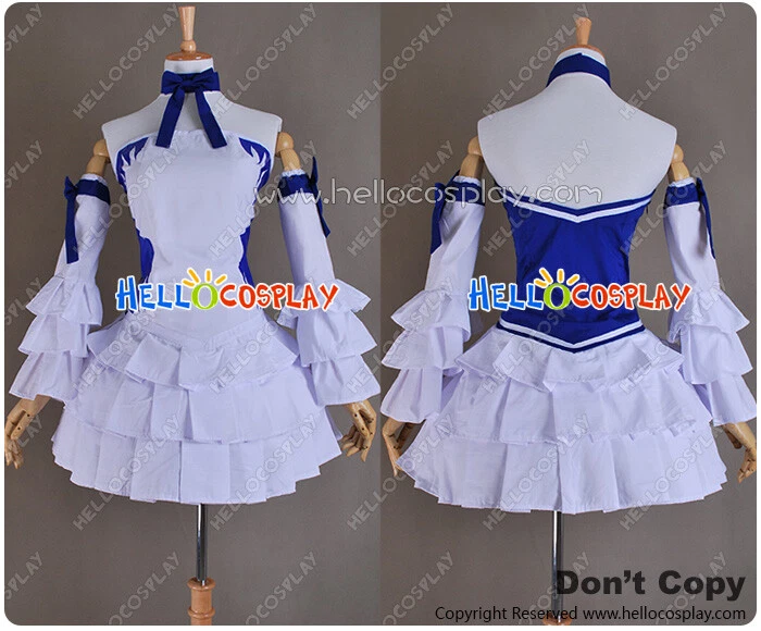 Fairy Tail Cosplay Lucy Heartfilia Tenrou Island Stellar Costume Dress H008 - Image 3 of 4