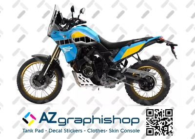 Adesivi 3D Protezioni Parasteli compatibili con Yamaha Tenere 700 Rally