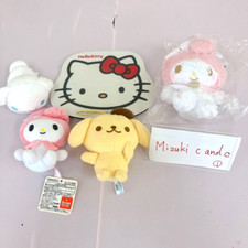 Sanrio Plush Set 4 Hello Kitty mouse pad Cinnamoroll My Melody Pompom Purin Rare