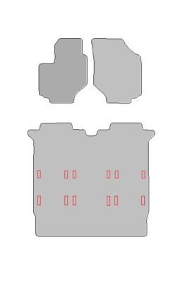 Automatten für Hyundai Trajet, Typ FO   (2000-2008)