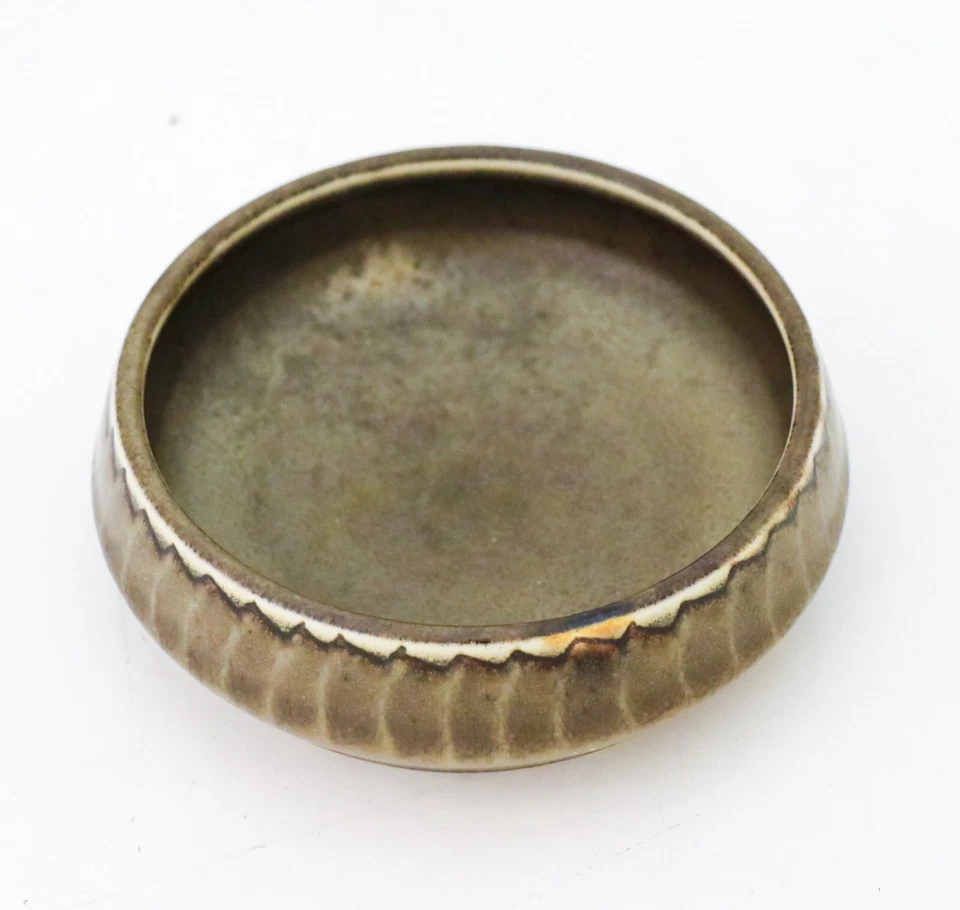 Cuenco redondo gris - Carl-Harry Stålhane - Rörstrand Atelier - mediados del siglo XX Foto 3 de 4