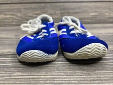 Vintage Infant Baby Sneakers Athletic Shoes Blue White Size 4
