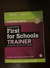 CAMBRIDGE FIRST FOR SCHOOLS TRAINER 2ED WO/A + CD - 9781107446595
