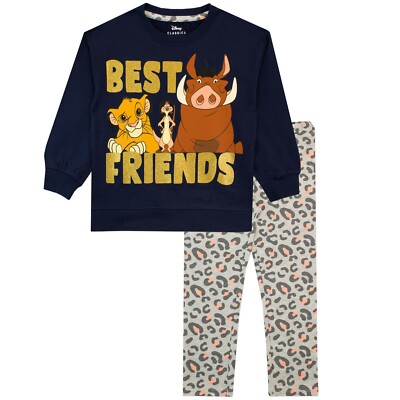 Disney Der König der Löwen Sweatshirt und Leggings Set | Mädchen Disney Outfit Set