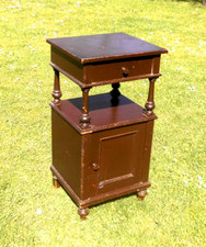 Gründerzeit Nachttisch, Weichholz um 1880