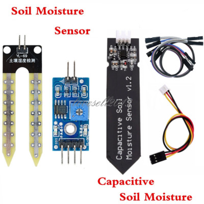 Analog Capacitive Soil Moisture Sensor V1.2 + Sensor Cable Corrosion Resistant L