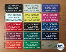 Custom Engraved 1.5x3-inch Tag Sign Plaque Plate Scrapbooking Crafts Memorial