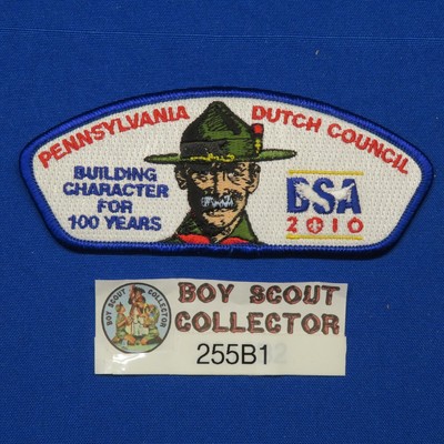 Boy Scout CSP Pannsylvania Dutch Council 2010 100 Years Shoulder Patch 255B1