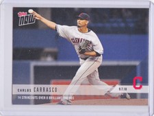 Carlos Carrasco Indians 14 SO vs Blue Jays Topps NOW Moment 701 9/7/ 2018 SP=181