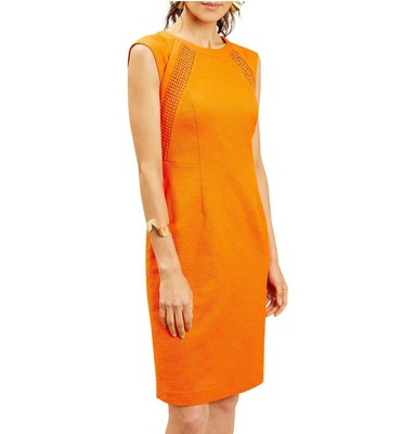 orange races dress