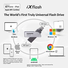 Apple MFi USB Type A  Type C Flash Drive Memory Storage Photo Stick iPhone iPad