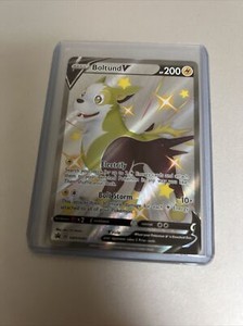 Boltund V - SWSH085 - Pokemon Shiny Promo Sword & Shield Ultra Rare Card NM