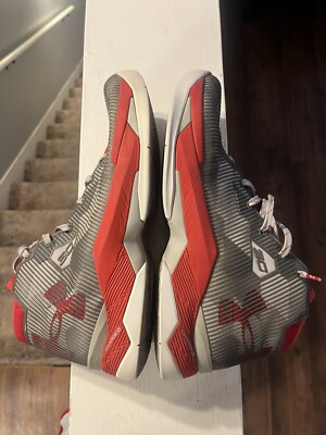 Size 12 Curry 2.5 Under Armour Red Aluminum White 1274425-600 | eBay