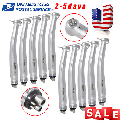 10pcs NSK Style Dental High Speed Handpiece Push Button type 4/2 Hole SANDENT-M4