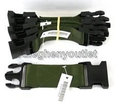 6 USGI Military BLK USMC Tactical Pistol Utility LC-2 Web Belt 6" Extenders NEW