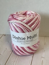 one new skein Knit Picks Dishie Multi worsted weight yarn Dream House cotton