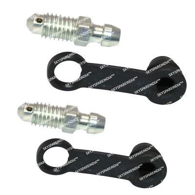 2X Bremssattel Entlüftungsschraube mit Kappen kompatibel mit Himalayan 450 Gu...