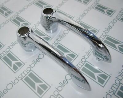 Brock Chrome Outside Door Handle Set For 76-88 GM Models - Front Or Rear, Pair