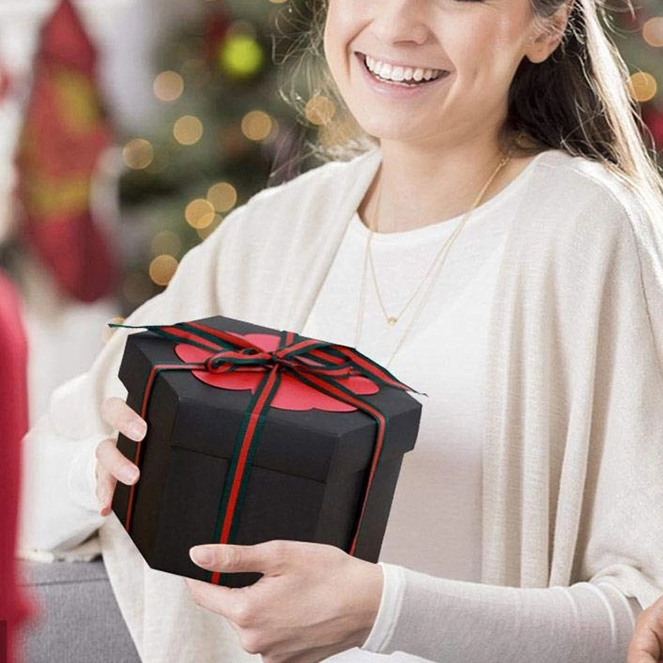 Caja de regalo sorpresa explosión aniversario álbum de recortes hágalo usted mismo álbum de fotos amor romántico Foto 4 de 4