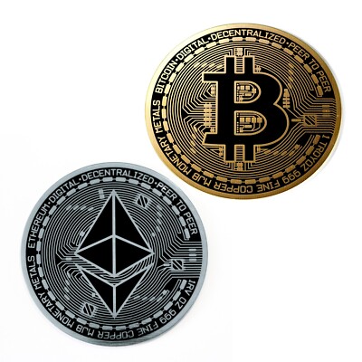 Bitcoin Ethereum PCB Untersetzer Multipack (2er Pack)