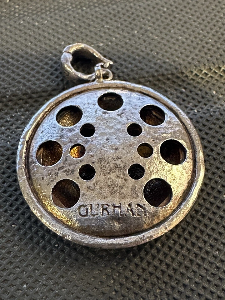 Кулон GURHAN из кованого стерлингового серебра и чистого золота с куполом. Крайне редкая!! - Изображение 3 из 4