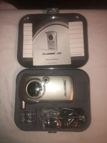 AlcoHawk ABI Breathalyzer Digital Breath Alcohol Detector w/ Cases New Open Box
