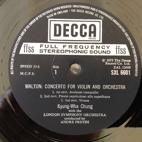 DECCA SXL 6601 WALTON / STRAVINSKY VIOLIN CONCERTOS Kyung-Wha Chung ( UK ) - Picture 4 of 5