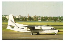 Business Express Postcard Fokker F27 Aircraft 