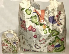 HAWAIIAN  HELLO KITTY ISLANDS HAWAII REUSABLE SHOPPING BAG FOLDABLE TOTE