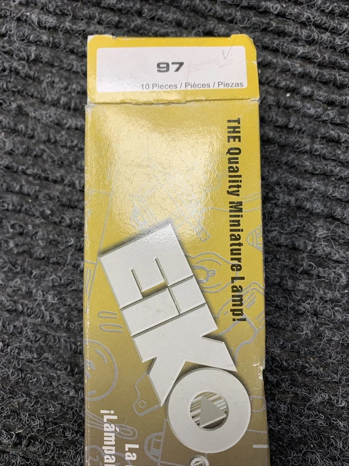 Nova caixa de 10 lâmpadas de licença-aranha Eiko 97 - Imagem 3 de 3