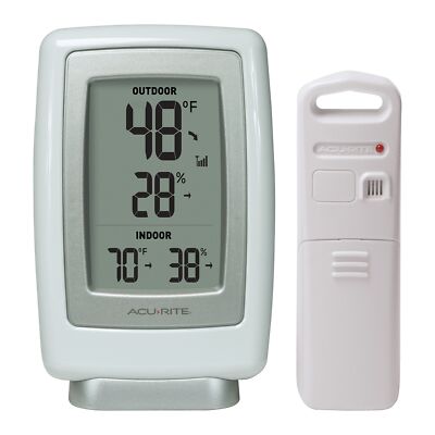00611 INDOOR OUTDOOR THERMOMETER WITH WIRELESS TEMPERATURE SENSOR & HYGROMETER W