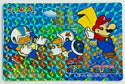 Mario vs Bull Super Bros. Televi Denwa Holo Card TCG Game TV Nintendo Japanese
