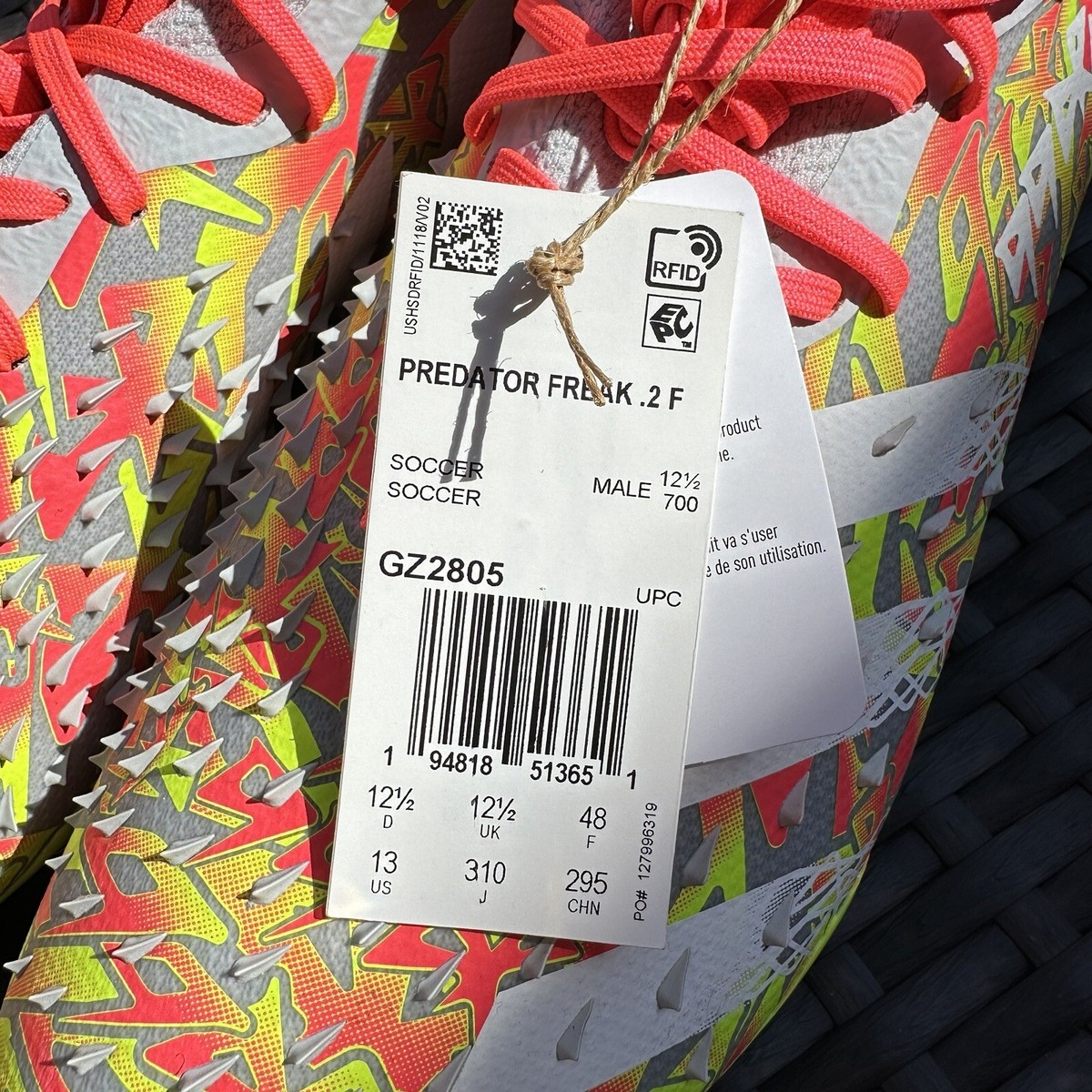 シューズ adidas PREDATOR FREAK.2HG/AG 25cm Adidas Predator Freak.2 FG Men's Sizes Football Soccer