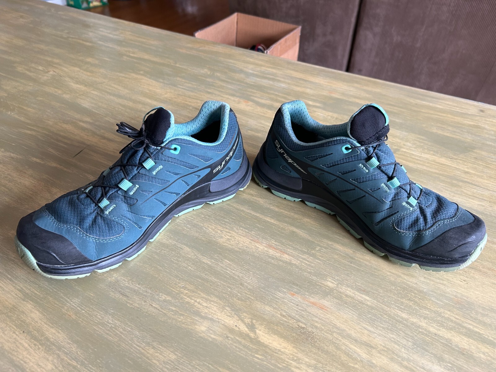 Salomon Synapse scarpa da trail running donna verde acqua grigio taglia US 6 5
