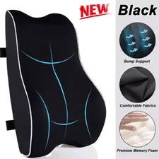 Memory Foam Lumbar Support Cushion for Home Office Car Seat Back Chair Pillow US