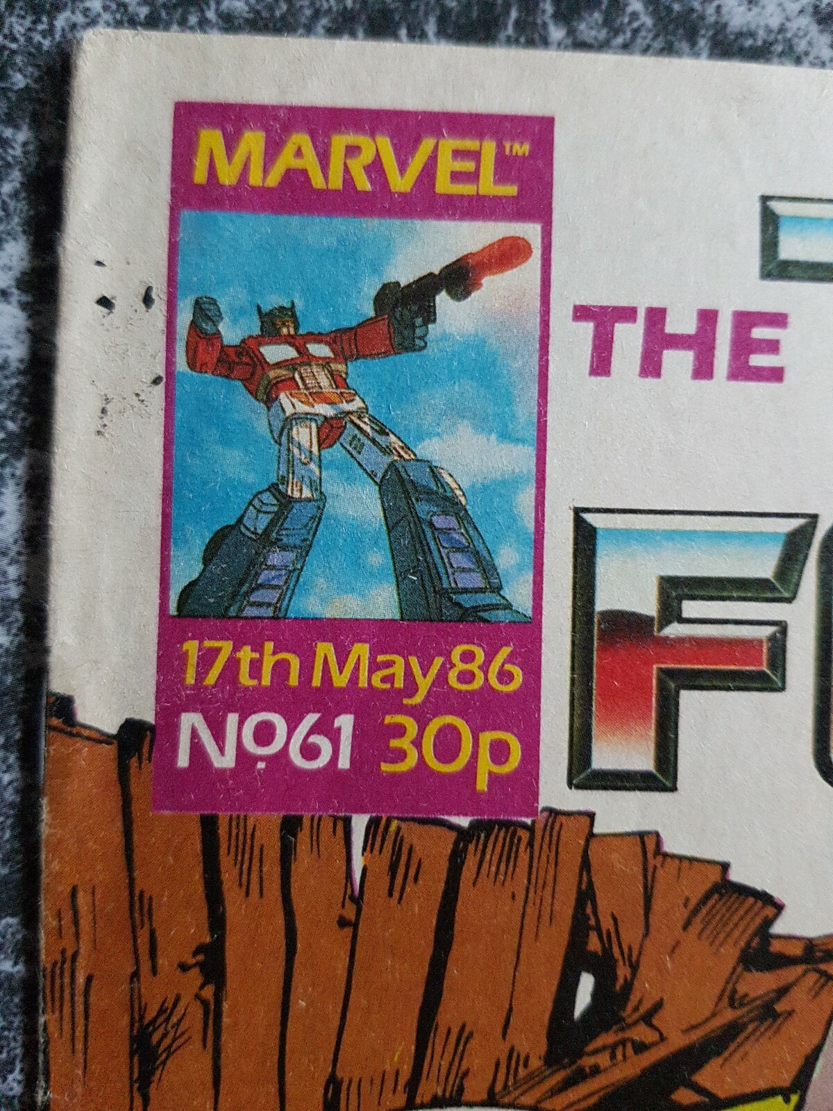 TRANSFORMERS G1 UK Marvel Comics 61, May 17th 1986 Marvel Comics eBay