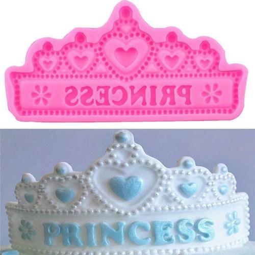 PRINCESS TIARA CROWN Silicone Fondant Mould Chocolate Baking Jubilee Cake - Picture 11 of 11
