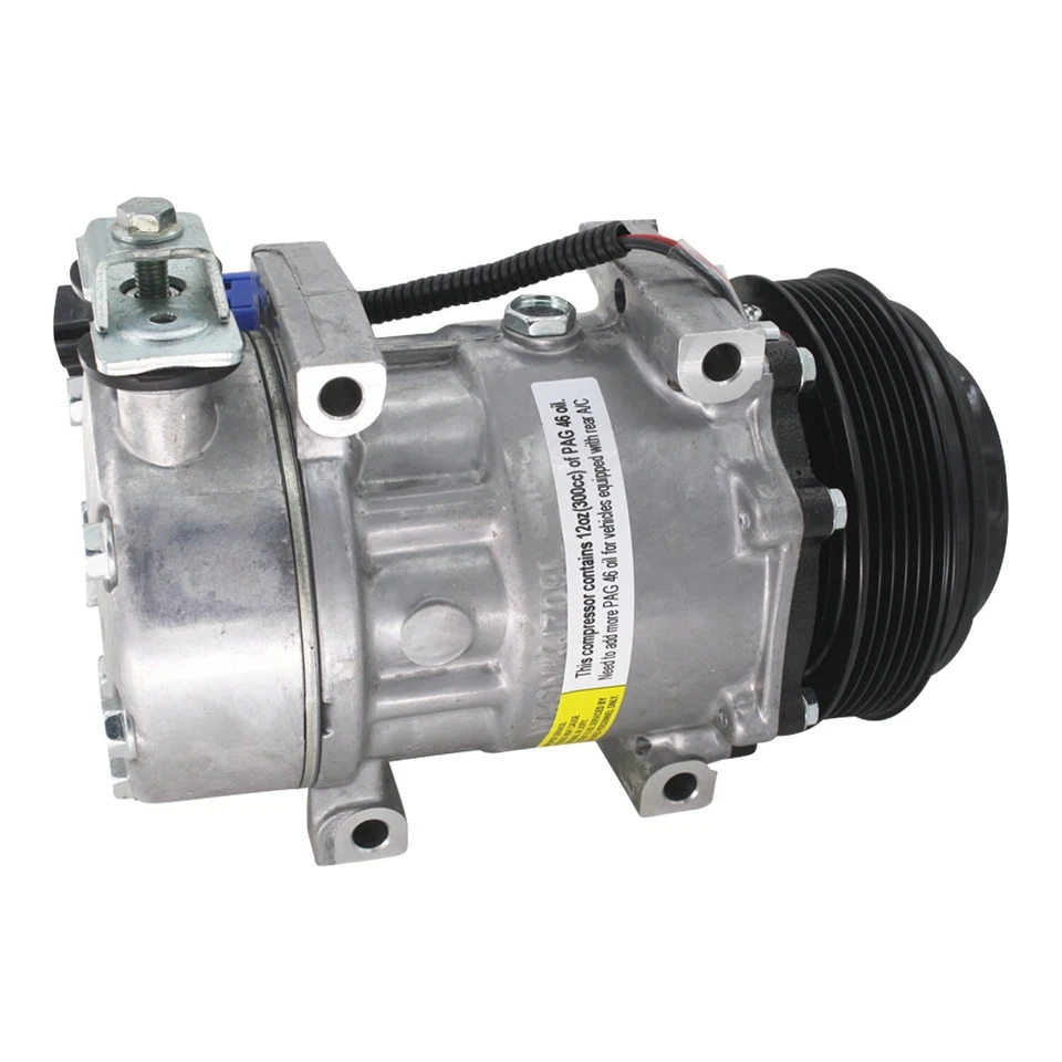 AC Compressor Fits Peterbilt 386 389 Trucks Replaces OE# F696003122 Foto 4 de 4