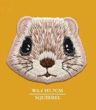 Cute Squirrel Animals embroidered brooch pin accessory with Decorations