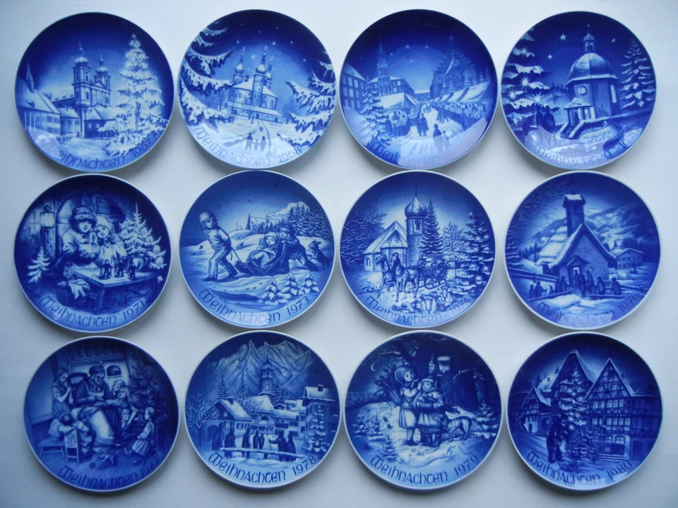 Bareuther Weihnachtsteller 1973 1976 1989 2016 2018 2020 EINZELVERKAUF