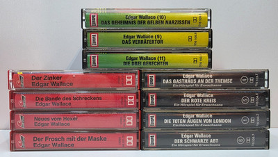 Edgar Wallace Hörspiel Sammlung   EUROPA & Maritim Box mit Kassetten