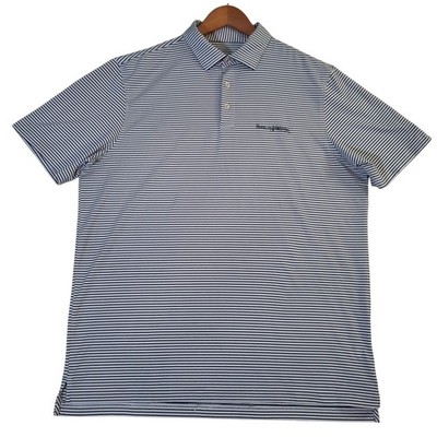 Vineyard Vines Performance Polo Shirt Mens L Striped Franklin & Marshall College
