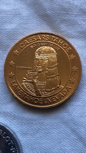 Lot von 3 verschiedenen South Lake Tahoe Casino Token - 2 Caesar's Tahoe - Barney's - Bild 7 von 8