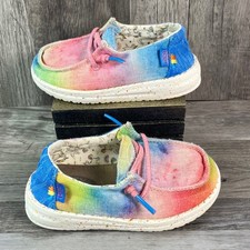 Hey Dude Wendy Toddler Dreamer Magic Tie Dye Shoes 40087-9CR Size K8 Multicolor
