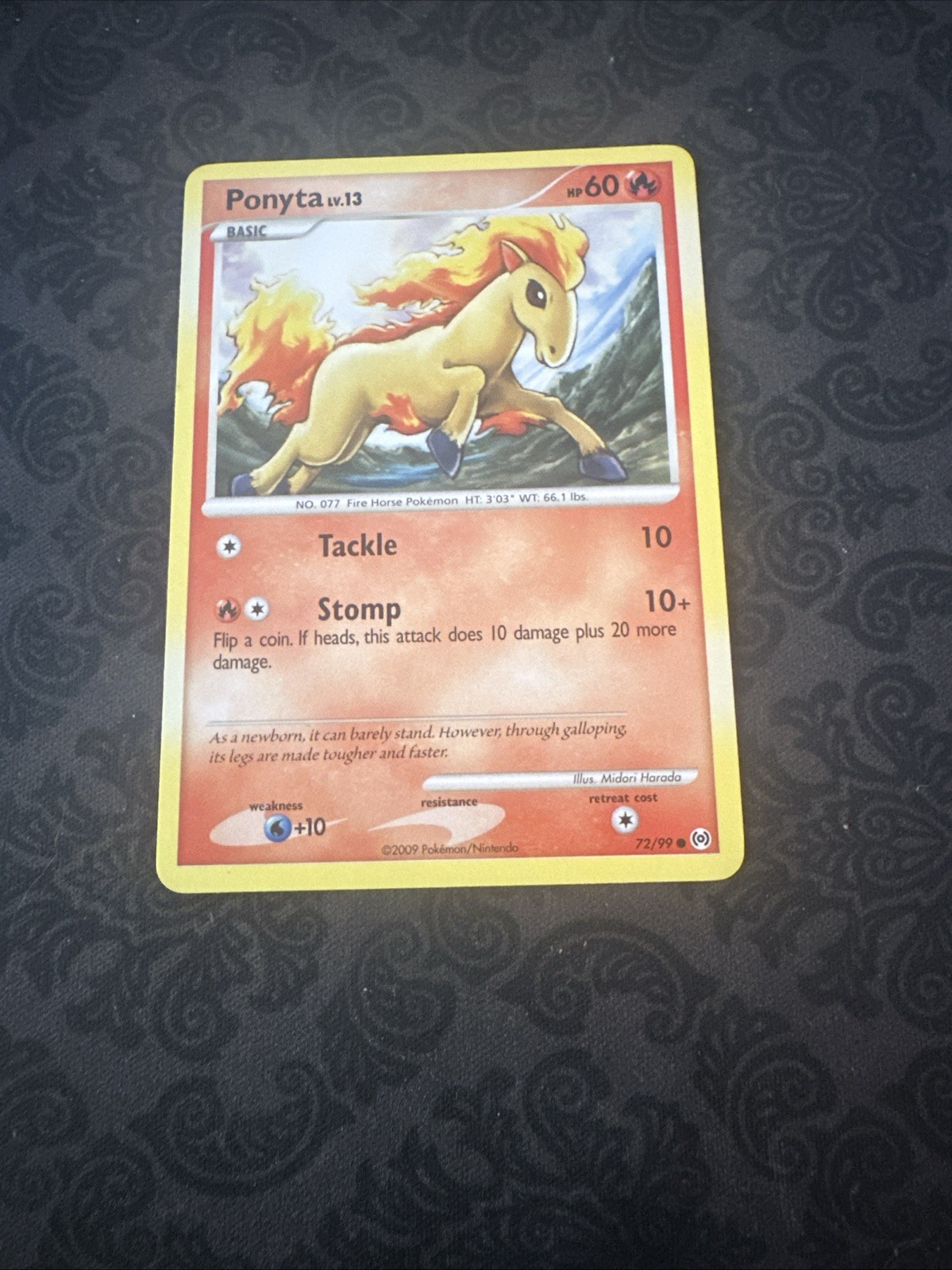 Ponyta 72/99 Platinum Arceus Regular Common Pokémon Card TCG